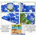 thumbnail image 6 of HAPPY BAY Men's Hawaiian Shirts Short Sleeve Button Down Shirt Mens Casual Shirts Vacation Tropical Beach Summer Party Shirts for Men Funny XL Water Surfing, Blue, 6 of 6