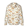 thumbnail image 3 of Gaeub Cartoon Corgi Men's and Women's UPF 50+ Long-Sleeved Sun Protection Clothing, Fishing Shirt Long Sleeve Zip - Medium, 3 of 9