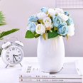 thumbnail image 2 of 1 Bunch Artificial Roses Flowers 12 Heads Arrangement Silk Bouquet For E Office Parties Bridal And Wedding Decoration, 2 of 3
