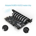 thumbnail image 3 of SuperSpeed USB 3.0 7 Port PCI-E Express card with a 15pin SATA Power Connector PCIE Adapt VL805 and VL812 chipsets PCI-E R WHITE, 3 of 6