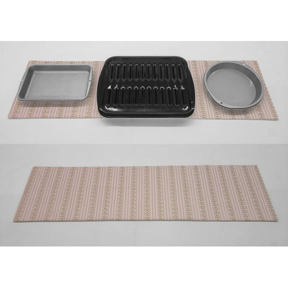 Striped Vines Hot Pads or Hot Pad Runner by Penny's Needful Things (Small: 11 x 18) (Pink)