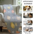 thumbnail image 4 of PALIFEUR Halloween Flannel Throw Blanket, Super Soft Warm Pumpkin Blanket for Couch Bedroom, Microfiber Thicken Fall Blankets for Halloween Thanksgiving Party Home Decorations, 60 x 40 Inch, 4 of 6