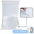 thumbnail image 3 of White Gift Box 13.85 x 8.35 x 4.45 inch Gifts Box for Bridesmaid Proposal Gifts for Wedding with Card, Ribbon, Shredded Paper Filler Shirt Boxes for Presents (1 Pcs), 3 of 6