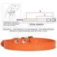 thumbnail image 3 of Faux Leather Collar Metal Buckle Pet Collar Adjustable Pet Collar for Small Dogs, 3 of 10
