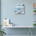 thumbnail image 6 of Canvas Print Wall Art Oil Paintings Coastal Ocean Starfish Shell on Blue Wood Picture Prints Artwork for Living Room Kitchen Bathroom Bedroom,Stretched and Framed Ready to Hang,Summer Beach Theme, 6 of 9