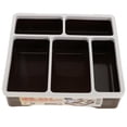 thumbnail image 2 of Organizador de artículos diversos Soledad Caja de almacenamiento de maquillaje 5 compartimentos marrón, 2 of 9