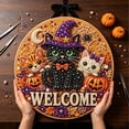 thumbnail image 6 of Halloween Diamond Art Kits For Adults Clearance, DIY Pearl Diamond Art, Hanging Ornament For Halloween Front Door Decor, DIY Fall Home Decor Wall Art, Halloween DIY Gift (C), 6 of 6