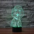 thumbnail image 5 of 3D Poodle Moulding Night Light Touch Switch 7 Color Change LED Table Desk Lamp Acrylic Flat ABS Base USB Charger Home Decoration Toy Birthday Xmas Kid, 5 of 5