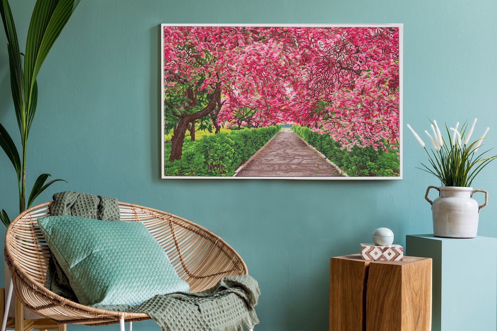 Diamond Dotz Springtime Meander Landscape Diamond Painting Kits for Adults - Diamond Art Kits a Relaxing Creative Craft Kit with Dotz Gems 18.5"x28.4"