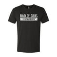 thumbnail image 2 of Wild Bobby, Outnumbered Dad with Girls Gift, Father's Day, Men Premium Tri Blend Tee, Vintage Black, Large, 2 of 3