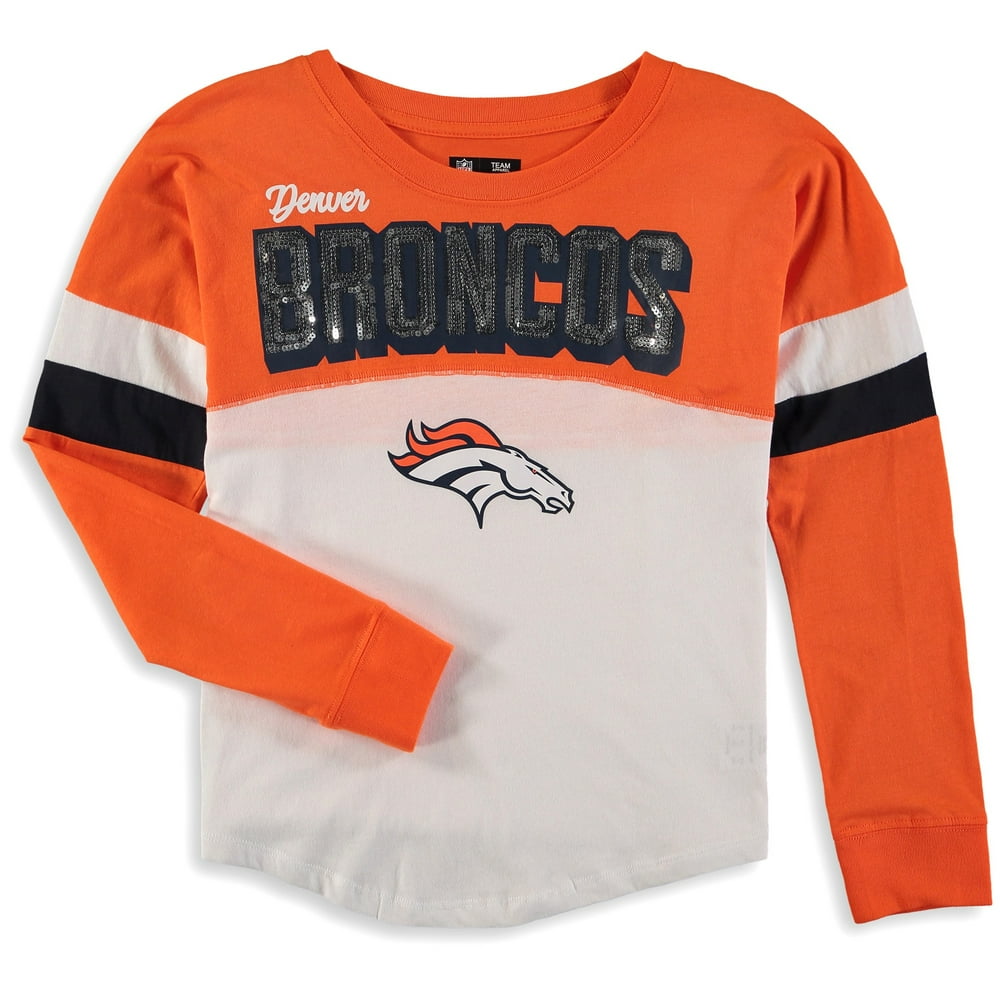 Denver Broncos New Era Girls Youth Baby Jersey Long Sleeve