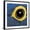 Black Frame, variant on Art.com Hyacinth Macaw, 1 Year Old, Close Up On Eye Photographic Print by Life on White, 24" x 24"