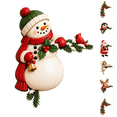 thumbnail image 6 of Snowman Door Corner Hanging Decoration Christmas Resin Figurine for Door Frame Wall Display, 6 of 7