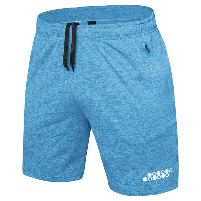 Shorts de Course pour Hommes Gym Sports Athlétiques avec Poches Zippées