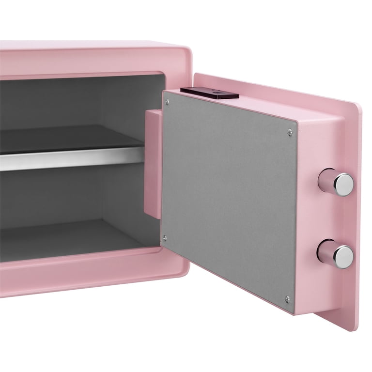 Luwint Small Steel Safe Lock Box - 9.5x9x6.5 Inch Key Lock Security Box ...