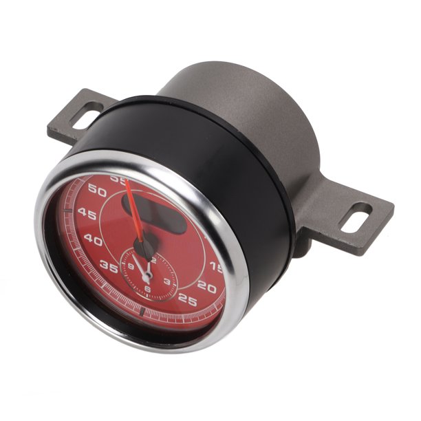 Reloj Del Indicador Del Tablero, Temporizador De Vuelta Del Tablero De Instrumentos ABS Profesional Confiable Para El Reemplazo De Accesorios Interiores Del Automóvil Para Cayenne Cergrey Rojo brillante