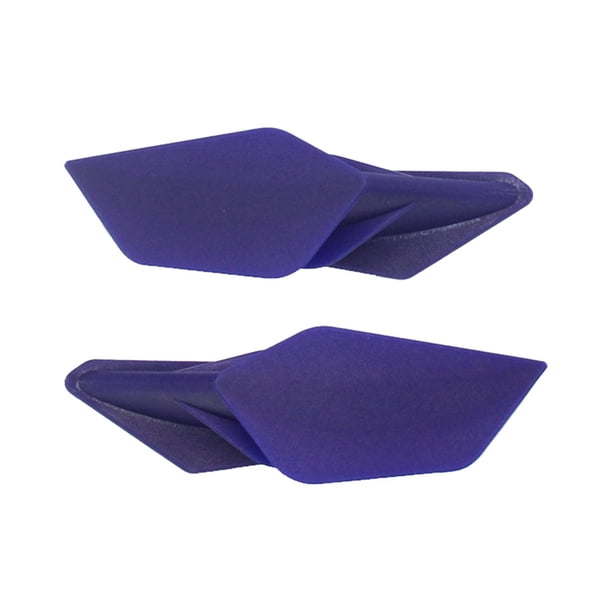 Juego de 2 alerones para motocicleta y scooter, kit de alerones de carenado delantero adecuado para Azul