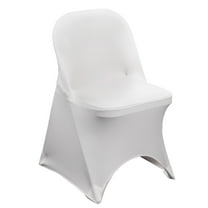 YCC Linens - 6 Pack Stretch Spandex Folding Chair Covers White