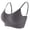 Gray, variant on Babysbule Bras for Women Women's Ruched Sports Bras Padded Workout Tops Medium Support Crop Tops