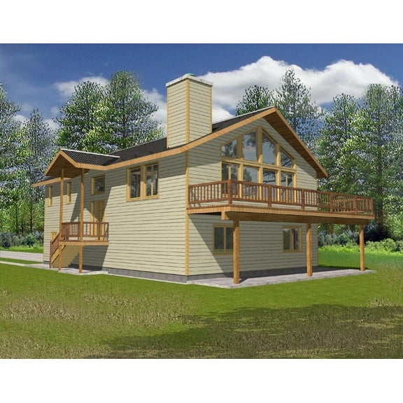 001-2093: Garage apartment Northwest 3 Bed, 3 Bath Luxury Home Plan, 2165 Sq Ft: Full Blueprints with License to Build by Home Plan Marketplace - Lesuto