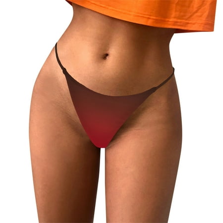 

GWAABD Womens High Cut Underwear Women Prints Panties Thong Colors Optiont Lingerie G String T Back Underpants Comfort Soft Low Rise Panties