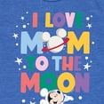 thumbnail image 3 of Disney - Mickey & Friends - I Love Mom to the Moon - Toddler And Youth Short Sleeve Graphic T-Shirt, 3 of 5