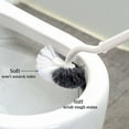 thumbnail image 5 of Professional Curved Toilet Bowl Brush Set For Deep Cleaning, Multipurpose Use Flexible And Durable Heavy Duty Bristles Scrub Brush For Bathroom And Kitchen (2Pcs, Gray), 5 of 5