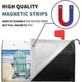 thumbnail image 4 of Summer Beach Life Mailbox Covers Nautical Coastal Theme Mailbox Covers Magnetic Standard Size 25.5x21 Inch Blue Ocean Seagull Waterproof Mailbox Wraps Post Letter Box Covers Garden Yard Outdoor Decor, 4 of 6
