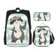 thumbnail image 1 of Disketp Cute Raccoon Mochila Estampada de Gran Capacidad con Lonchera y Estuche, Set de 3 Piezas para Estudiantes, 1 of 7