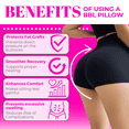 thumbnail image 3 of Bombshell Booty Pillow - BBL Pillow After Surgery Sitting, Comfortable Butt Cushion for Long Sitting with Lumber Board and Ab Board Post Surgery Liposuction 360, BBL Post Surgery Supplies,, 3 of 9