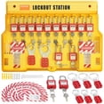 thumbnail image 1 of Kit de etiquetado Lockout VEVOR, 60 unidades, con 14 candados, 3 cierres y más, 1 of 9