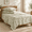 Olive Green-King, variant on Olive Green King Size 4-Piece Botanical Leaf Print Sheet Set