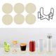 thumbnail image 1 of Set de salvamanillas de cuerda de algodón y almohadillas calientes para cocina | Posavasos, manteles individuales y reposcucharillas resistentes al calor | Pack de 6 con portaequipajes | Café, 1 of 6
