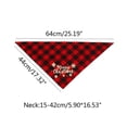 thumbnail image 2 of Christmas Dog Plaid Bandana Triangle Bib Set Pet Scarf Accessories for Dogs, 2 of 5