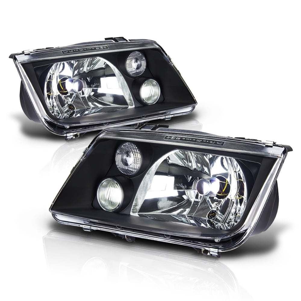 Fits 1999-2005 VW Jetta Bora MK4 Clear Headlights Lamps Left+Right Replacement