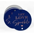 thumbnail image 2 of Inkdotpot Real Rose Gold Foil Let Love Sparkle Wedding Tags Favor Hang Paper Tags 100 Pieces, 2 of 7