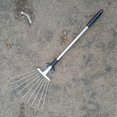 thumbnail image 4 of Garden Leaf Rake Metal Adjustable Garden Rake Extendable Weed Rake, 4 of 4