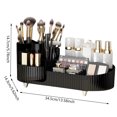 thumbnail image 2 of Organizador de maquillaje giratorio, soporte para sombra de ojos y lápiz labial, caja de almacenamiento de artículos diversos de escritorio, 2 of 8