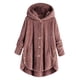 thumbnail image 5 of para mujer, chaqueta de lana, cárdigan, manga larga, botón de piel sintética, invierno cálido SG Zulema  Abrigo de invierno, 5 of 7