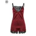 thumbnail image 3 of Luxtrada Women Lace Sleepwear Pajamas Set Sexy Lingerie Babydoll Nightgown Nightwear, 3 of 5