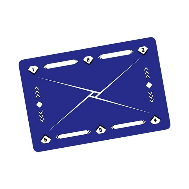 Tapete de entrenamiento para pasos de fútbol, tapete para puerta de fútbol, entrenamiento en interiores, minifútbol Azul
