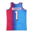 thumbnail image 2 of Jimmy Butler Men's Headgear Classics Embroidered Tomball High School Basketball Jersey (X-Large, Pink/Blue), 2 of 5