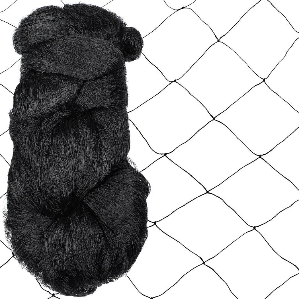Bird Netting, Heavy-Duty Bird Poultry Netting for Garden, Fruit Trees, Chicken Coop, 50 x 50 ft, Black