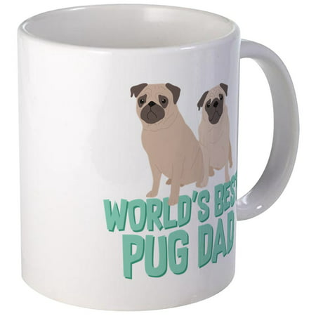 CafePress - World's Best Pug Dad - Unique Coffee Mug, Coffee Cup