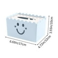 thumbnail image 3 of Btomtd Tissue Box Cover Composite Board Scandinavian Tissue Box Holder for Coffee Table Household, Blue, 3 of 6