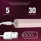thumbnail image 3 of Cepillo de dientes eléctrico rotatorio para adultos | Cepillo de dientes vibratorio de cerdas suaves con 5 modos de limpieza | Resistente al agua IPX7 | Recargable por USB | Cuidado bucal para a, 3 of 5