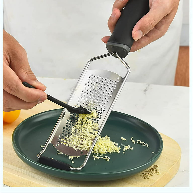 Stainless Steel Cheese Grater, Lemon, Citrus and Channel Knife for Kitchen,  Ginger, Garlic, Nutmeg, Chocolate, Vegetables, Fruits, Non-Slip Handle
