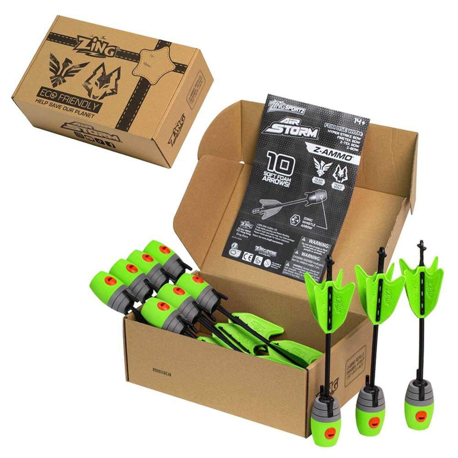 Zing Kids Archery Game Z-Ammo 10 Units, Extra Bounce Back