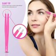 thumbnail image 3 of Tweezers Set - Professional Stainless Steel 5-Piece Precision Tweezer for Men & Women Great Facial Hair Removal, Eyebrow Shaping, Splinters Ingrown (Pink), 3 of 4