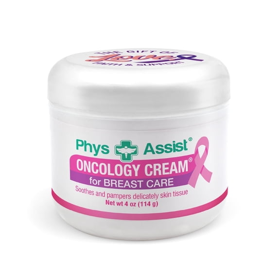 PhysAssist® Oncology Cream® for Breast Care Soothes and Pampers Delicately skin tissue. 4 oz